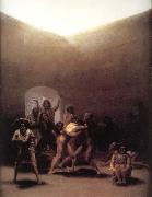 Francisco Goya Yard with Lunatics oil